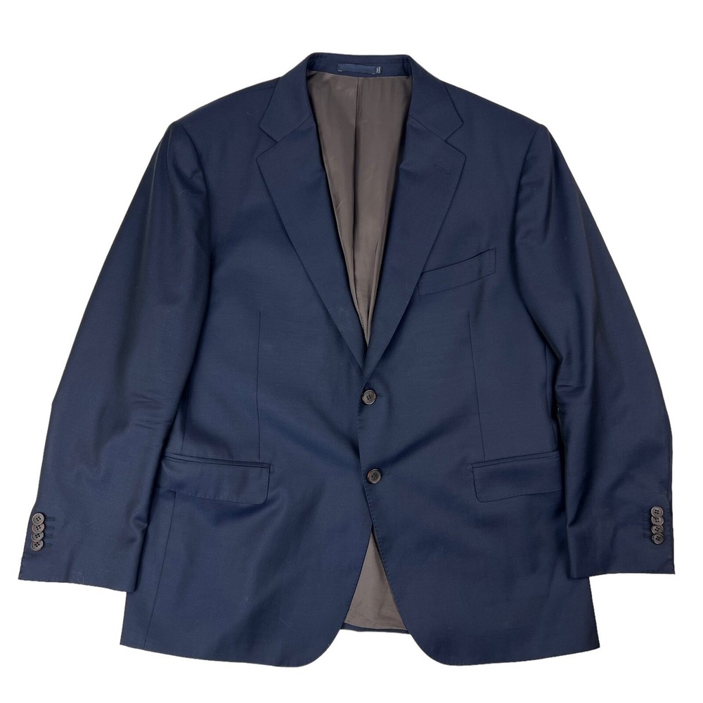 SuitSupply Navy‎ Blue Zignone Super 110 Wool 2 Button/Vent Blazer Mens Size 46R